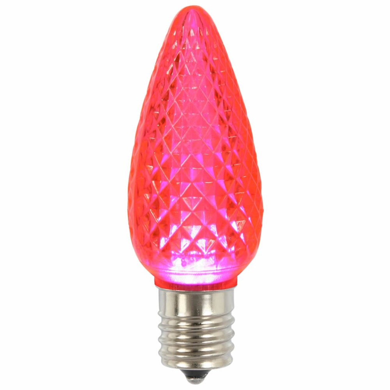 Vickerman C9 Faceted LED Pink Twinkle Bulb 25/Box - XLEDC99T-25